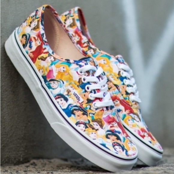 Vans Shoes - VANS X DISNEY Multi Princess Women's 7 Low Top Lace Up Tennis Sneaker shoe